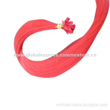 12-32-inch High-luminance color weight (0.5g/08g/1g per strand) Italian Keratin Pre-bonded in Hair